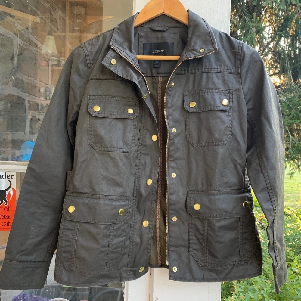 JCrew Waxed Field Jacket-- Adventure!